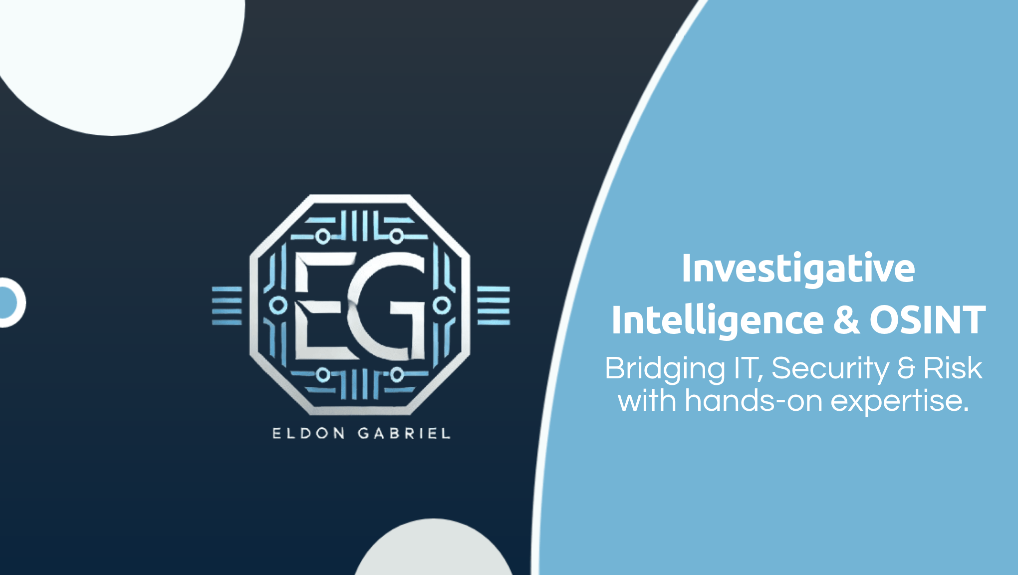 Investigative Intelligence & OSINT