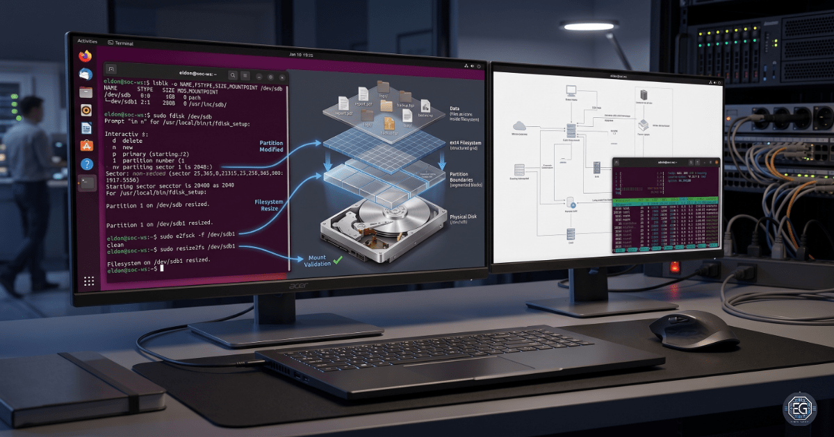 REPORT – Linux Admin: Partitioning and Filesystem Lifecycle Workflow – v1.0.0