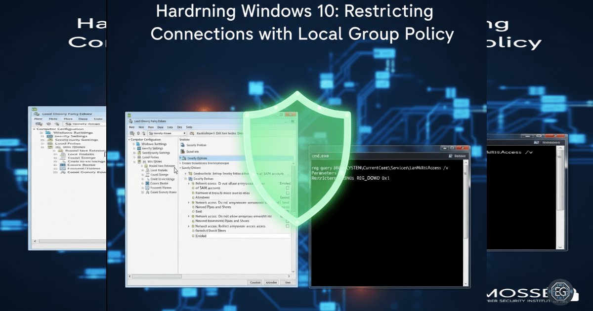 Hardening Windows 10 by Restricting Anonymous Connections