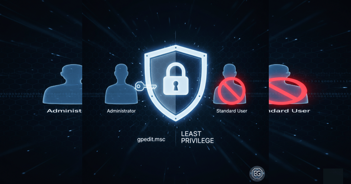 Deploying User Rights Policies on a Single Machine